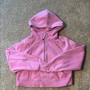 lululemon athletica Pastel Pink Cropped Scuba Jacket